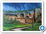Cañón de río Lobos - acrílico - 50 x 60 - 250 €