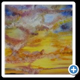 ATARDECER - 24X40 cms. - acrílico en tabla - 55,00 €