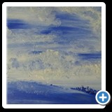 MUNDO AZUL - 80X40 cms. - acrílico en tabla - 120,00 €