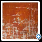 MALLA NARANJA - 40X40 cms. - acrílico en tabla - 75,00 €