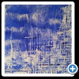 MALLA AZUL - 40X40 cms. - acrílico en tabla - 75,00 €