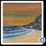 PLAYA - 40X40 CMS. - acrílico en tabla - 75,00 €